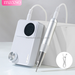 MAXSO Taladro de <span class=keywords><strong>Uñas</strong></span> Eléctrico Profesional Recargable con Motor Sin Núcleo, 35000 RPM, Inalámbrico, Carga USB Tipo-C, Bajo Ruido, <span class=keywords><strong>Lima</strong></span> Eléctrica - Product Image 1