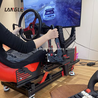 Bon simulateur de conduite directe Sim simulateur de vol Cockpit manette de vitesse à dégagement rapide volant simulateur de course de mouvement