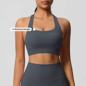 Sujetador <span class=keywords><strong>Deportivo</strong></span> de <span class=keywords><strong>Alto</strong></span> <span class=keywords><strong>Impacto</strong></span> para Mujer, de Secado Rápido, Talla XL, con Tirantes Anchos y Suaves, para Yoga, Ejercicio y Fitness - Product Image 5