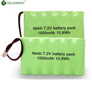 Hệ thống báo động Nickel kim loại Hydride pin <span class=keywords><strong>NiMH</strong></span> 7.2V <span class=keywords><strong>1300mAh</strong></span> 1500mAh 2200mAh <span class=keywords><strong>AA</strong></span> <span class=keywords><strong>NiMH</strong></span> pin có thể sạc lại - Product Image 1