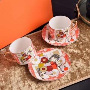 High Quality Luxury bone china <b>cup</b> nad <b>saucer</b> Dinnerware Set Tableware Gift Set Customizable - Product Image 5