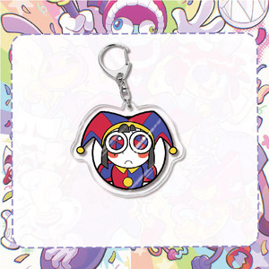 QY Cartoon Acrylic Keychain Printed Clasp Pendant Custom Logo <b>Key</b> <b>Ring</b> Promotional Gift - Product Image 2