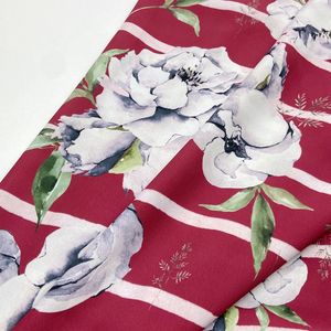 Muestras Gratis, Telas de Crepé Koshibo de Poliéster Estampadas con Diferentes Estilos de Patrones Florales de 120 g/m² para Vestidos Florales y Pijamas - Product Image 4