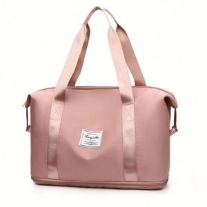 กระเป๋าเดินทางแบบพับได้ ขยายได้ กันน้ำ คุณภาพสูง ความจุเยอะ ลายตาราง เหมาะสำหรับวันหยุดสุดสัปดาห์ - Product Image 1