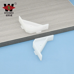 Support d'étagère triangulaire en plastique Disiwei, angle droit 90 degrés, connecteur pour armoire, placard, rangement - Product Image 3