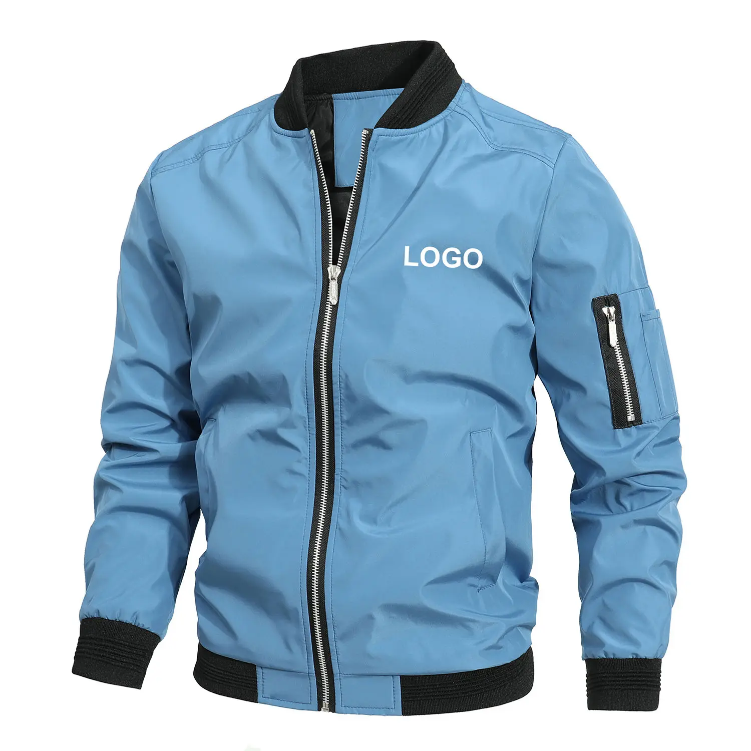 Custom Men's Clothes Fall Winter Jacket for Men 2023 Windproof Autumn Long Sleeve Casual Jacket Coat Bomber Jacket