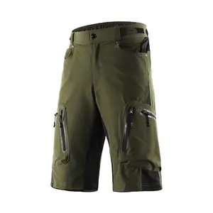 Men's Mountain Bike Shorts Custom Logo Casual MTB Sports Pants Baggy Cycling Shorts with Zipper Pocket