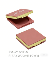 Palette de Blush unique personnalisée, conteneur de blush de luxe de marque privée, étui de poudre vide compact, étui d'emballage de cosmétiques