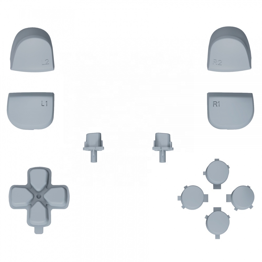 EXtremeRate <strong>PS5</strong> Repair Part Gray <strong>PS5</strong> Full Buttons R1 L1 R2 L2 Triggers Dpad Action Share Option Button Kits for <strong>PS5</strong> <strong>Controller</strong>
