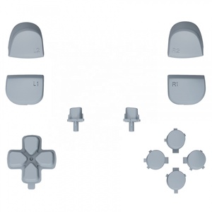 EXtremeRate PS5อะไหล่ซ่อมสีเทา PS5,ปุ่มเต็ม R1 L1 R2 L2ทริกเกอร์ Dpad แอ็กชันแชร์ชุดปุ่มตัวเลือกสำหรับตัวควบคุม PS5 - Product Image 1