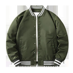 แจ็กเก็ตเครื่องแบบเบสบอลสีแทรกสำหรับผู้ชายและผู้หญิงแจ็กเก็ตใส่ทำงานทันสมัยสำหรับฤดูใบไม้ผลิฤดูใบไม้ร่วงสไตล์นักบินอเมริกัน - Product Image 5