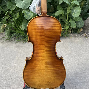 Violon <span class=keywords><strong>Stradivari</strong></span> avancé Sinomusik fait main, instrument à cordes professionnel, entièrement fabriqué à la main, huile cirée, modèle <span class=keywords><strong>1716</strong></span>, brun rouge - Product Image 1
