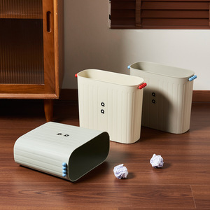 Poubelle rectangulaire Qoqo 12L Plus grande capacité pour la maison, la salle de bain et les toilettes - Product Image 3