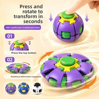 Vente en gros 2026 : Jeu de table en plastique anti-stress à presser et à faire tourner, boule sensorielle pour adultes, ornement cadeau contre l'anxiété