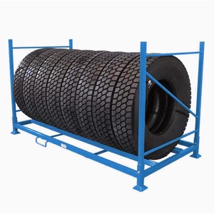 Depo otomotiv parçaları lojistik kullanımı için ağır katlanabilir çelik lastik depolama rafı ayrılabilir <span class=keywords><strong>Metal</strong></span> istifleme palet - Product Image 4