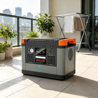 Station Portable Trucell avec Batterie LiFePO4, Onduleur à Onde Sinusoïdale Pure MPPT, Démarreur d'Urgence, Prêt pour Panneau Solaire, pour Camping, Maison et Urgences
