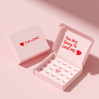 LOW MOQ Wellpappe recycelbar Logo Rosa Geschenk verpackung Schuhe Kleidung Box Papier Post Mailer Versand boxen für kleine Unternehmen