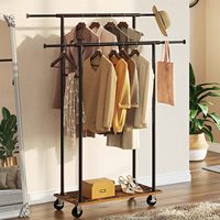 Perchero industrial para recibidor con almacenamiento de zapatos, mueble de recibidor móvil con ruedas y estantería, mueble de madera con estantería y estructura metálica