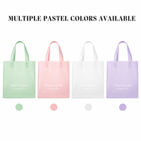 Sac de shopping personnalisé en PP/PVC dépoli, élégant sac cadeau pour vêtements de créateurs, soins de la peau et boutiques de luxe