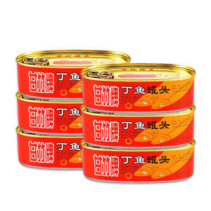 ปลาดิ้นทอดกระป๋องยี่ห้อกันจู้ 184 กรัม อาหารทะเลพร้อมรับประทานสำหรับมื้อเร่งด่วนและโจ๊ก ขายส่ง - Product Image 5