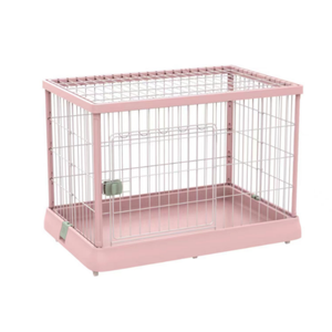 Petite cage panoramique en fer pour oiseaux, ornementale, pour usage domestique, pour perroquets, pliable, simple, solide, en forme de boîte, avec motif pivoine. - Product Image 1