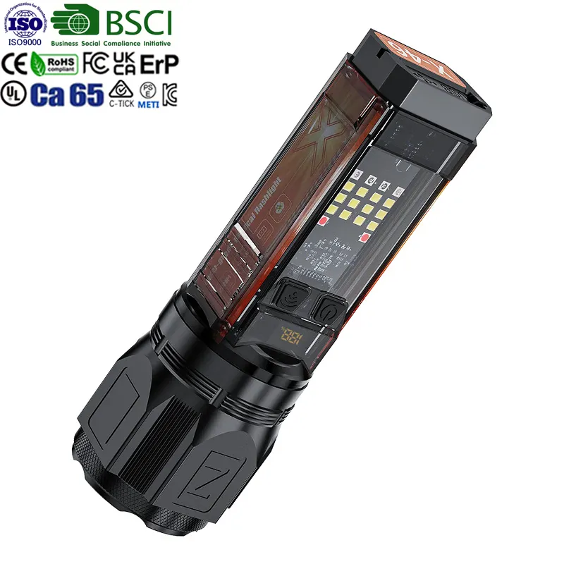 Warsun Outdoor X46 Super Bright 2000Lm Multifunction lighting high power flashlight torch LED torch light With IPX4