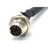 Personalizado OEM AISG 16 pin socket macho hembra cable eléctrico M16 conector circular
