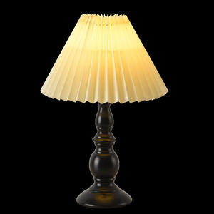 Ins-style Nordic Pleated Bedroom Headboard Sophisticated Modern Minimalist Design Vintage Nightlight Dimmable Table Lamp Warm - Product Image 5