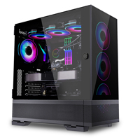 2023 nuevo diseño Gaming Computer Cases Towers caja de PC de dos lados Panel de vidrio templado gabinete de juegos