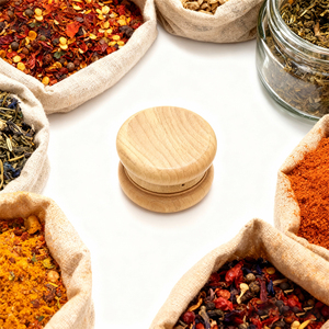 Hiện Đại Bằng Gỗ Khô Thảo Mộc Máy Xay Phổ Biến Gia Vị Máy Xay Bob Mô Hình Thiết Kế Gia Vị Shredder Biểu Tượng Tùy Chỉnh 52 Mm Thuốc Lá Thảo Mộc Máy Xay - Product Image 1