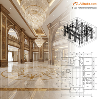 خدمة متكاملة لتصميم الديكور الداخلي للفنادق الفاخرة من فئة 5 نجوم، تصميم ثلاثي الأبعاد، تخطيط BIM وMEP، التوريد والتجهيز بتقنية 8K