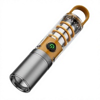 Lampe torche LED rechargeable 1000Lm, zoomable, 6000K, lumière du jour, en alliage d'aluminium, lampe de secours portable, portée 400-500M