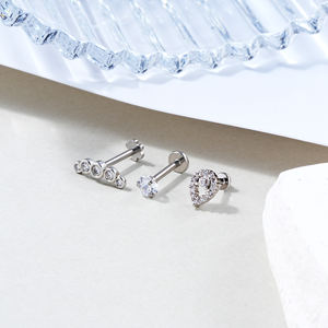 Toposh Sun Star Opaal Kraakbeen Oorbellen Tragus Oor Rvs Piercing <span class=keywords><strong>Labret</strong></span> Lips Stud Sieraden - Product Image 4