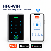 Contrôleur d'accès intelligent Tuya HF8-WIFI, étanche IP66, avec lecteur d'empreintes digitales, carte RFID, clavier tactile PIN, serrure de porte WiFi, systèmes d'accès intelligents