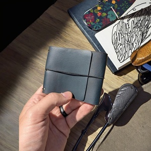 Cartera Corta Unisex de Cuero Genuino Crazy Horse, Estilo Vintage, con Ranuras para Tarjetas, Anti-Robo, a la Moda - Product Image 4