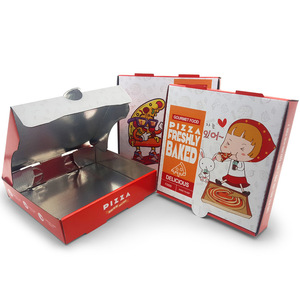 Wholesale Food Grade Eco-Friendly Takeaway Aluminium Bagrasse 12 Inch Pizza Boxes Manufacturers Of Corrugated Plain Pizza Box