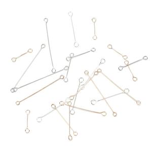 FAI DA TE JewelrMetal Acciaio Inox A Doppio Occhio Pin Dell'orecchio Degli Orecchini Perni di <span class=keywords><strong>Biella</strong></span> Per Gioielli FAI DA TE Fare Artigianato Forniture - Product Image 3