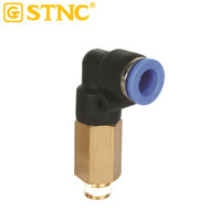 STNC Ventes chaudes Série YPLL Connecteur rapide à enfoncer à un seul toucher gris et blanc pour pièces pneumatiques