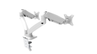 Support de bras de moniteur double avec support de montage à ressort à gaz Support réglable pour un placement facile du moniteur