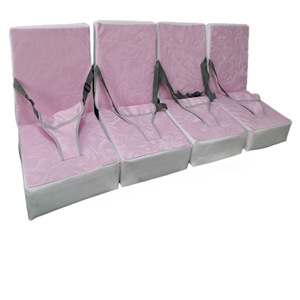 Chaise de salle à manger durable et solide pour bébés et enfants Coussin personnalisé <span class=keywords><strong>rehausseur</strong></span> de siège antidérapant portable à coussin éponge carré avec sangle - Product Image 5