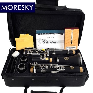 เครื่องดนตรี MORESKY E117 คลาริเน็ต บีแฟลต โซปราโน 17 คีย์ ชุบนิกเกิลหลากสี - Product Image 1
