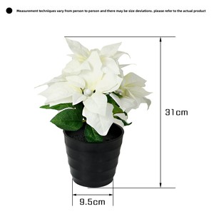 Luz <span class=keywords><strong>de</strong></span> noche <span class=keywords><strong>de</strong></span> Poinsettia luminosa, <span class=keywords><strong>maceta</strong></span> <span class=keywords><strong>de</strong></span> flores artificiales transfronteriza Popular para Navidad, Año Nuevo, flores decorativas, plantas - Product Image 5