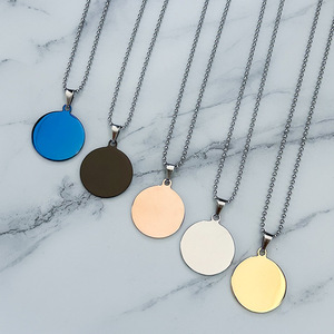 <span class=keywords><strong>Collana</strong></span> in acciaio inossidabile di fabbrica in bianco e materiale senza parole Laser UV colore stampa materiale regalo di festa <span class=keywords><strong>incisione</strong></span> - Product Image 2