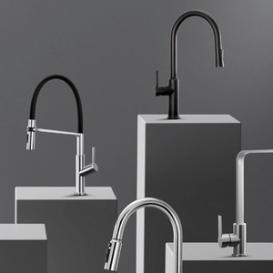 Unihopper Kitchen Faucet <b>Single</b> Handle Pull Down Deck Mounted Contemporary 2.0-2.9gal/m Ceramic Valve - Product Image 2