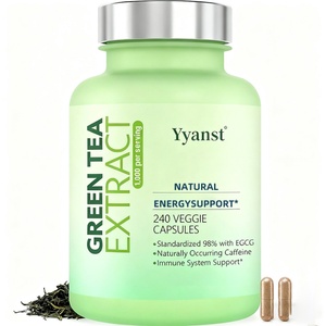 Capsules d'extrait de thé vert OEM/ODM, complément alimentaire pour booster l'énergie et soutenir l'immunité, durée de conservation de 24 mois pour adultes - Product Image 1