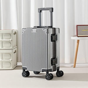 Equipaje de embarque de lujo de 16 pulgadas, <span class=keywords><strong>Maleta</strong></span> de viaje con cable ligero, rueda de 360 °, varilla de tracción de aluminio, equipaje pequeño para hombres y mujeres - Product Image 3