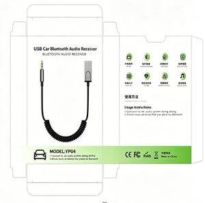 Adattatore <span class=keywords><strong>Bluetooth</strong></span> <span class=keywords><strong>AUX</strong></span> per <span class=keywords><strong>Auto</strong></span>, Ricevitore Audio Wireless da 3,5mm Alimentato via USB con Riconnessione Automatica e Cancellazione del Rumore per lo Streaming Musicale - Product Image 2