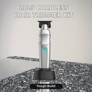 電気コードレスひげトリマーメンズ亜鉛合金ボディクリッパーLCDディスプレイ1500mAhバッテリー - Product Image 2