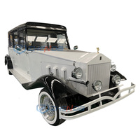 Venta Especial: Auto Eléctrico Clásico Vintage para Turismo, Nuevo Diseño Personalizado, Carrocería Totalmente Metálica, Asientos de Cuero, Ideal para Bodas y Eventos