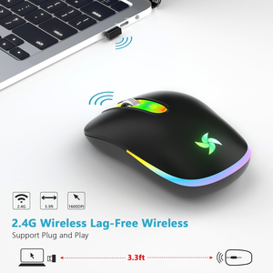 2.4G Optische Led <span class=keywords><strong>Mini</strong></span> Draadloze Muis Usb & Type C Ontvanger Oplaadbaar Voor Rechtshandige Laptop <span class=keywords><strong>Computer</strong></span> Voorraad Beschikbaar - Product Image 3